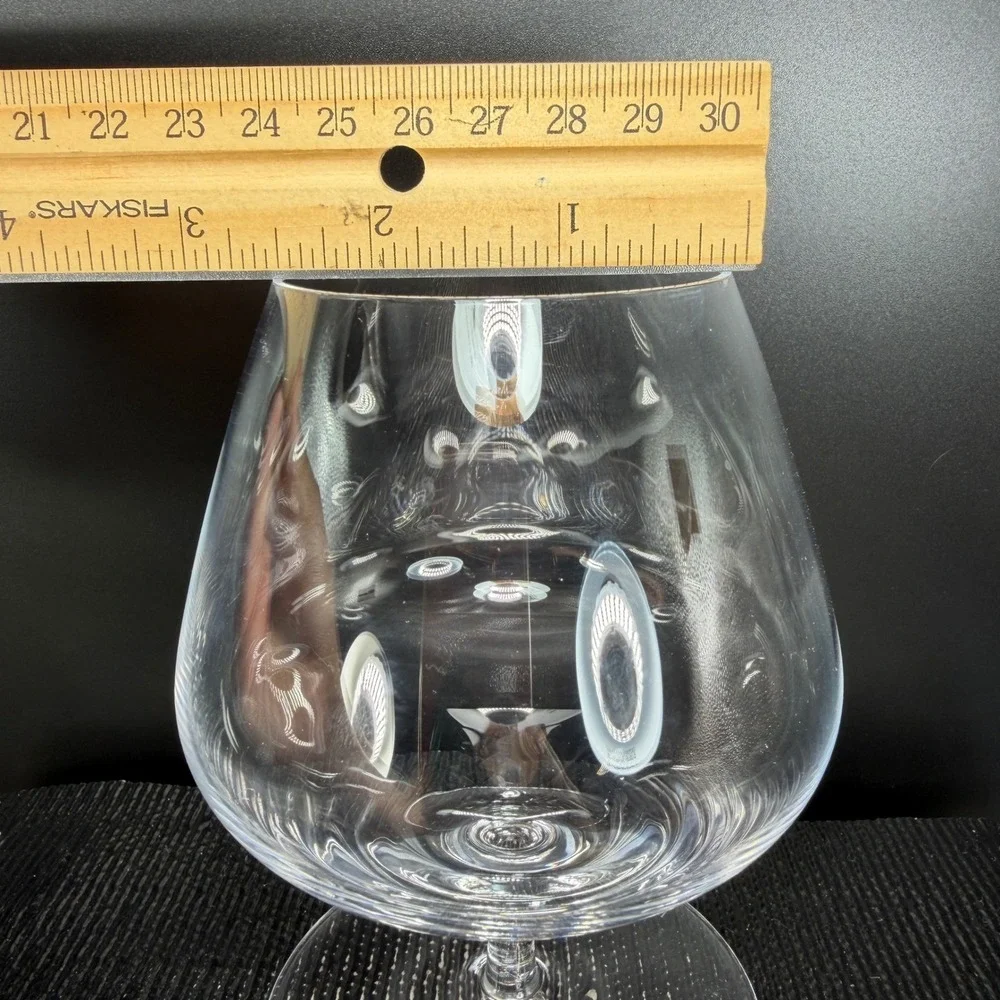 Williams‎ Sonoma Brandy Snifter Clear Glass Cognac Stemware Cup 5 Inch Tall